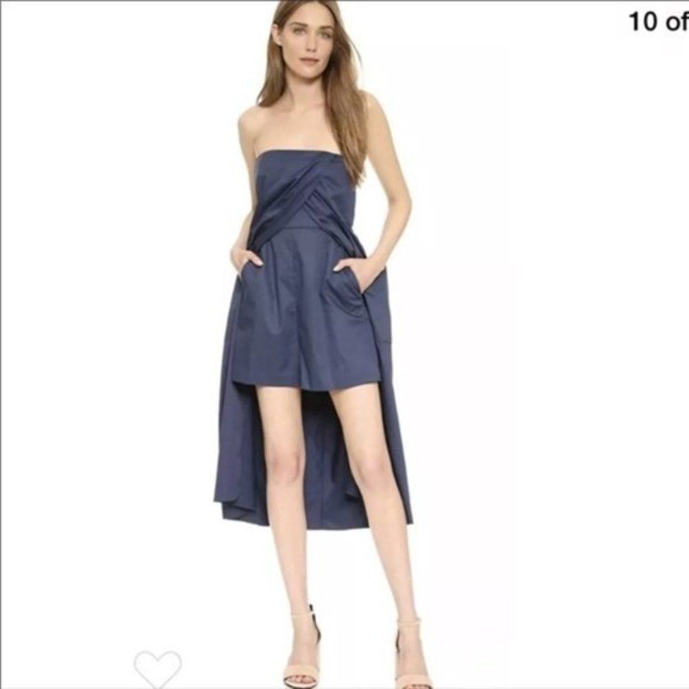 Tibi Womens Size 0 Overlay Romper in Black